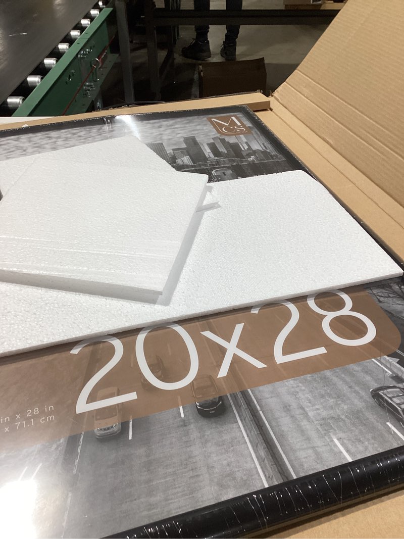 Condition photo showing Good Condition for mcs trendsetter 20x28 poster frame black high-gloss, vertical & horizontal wall hanging large picture frame for photos, posters & art prints (1-pack) 1-pack 20x28