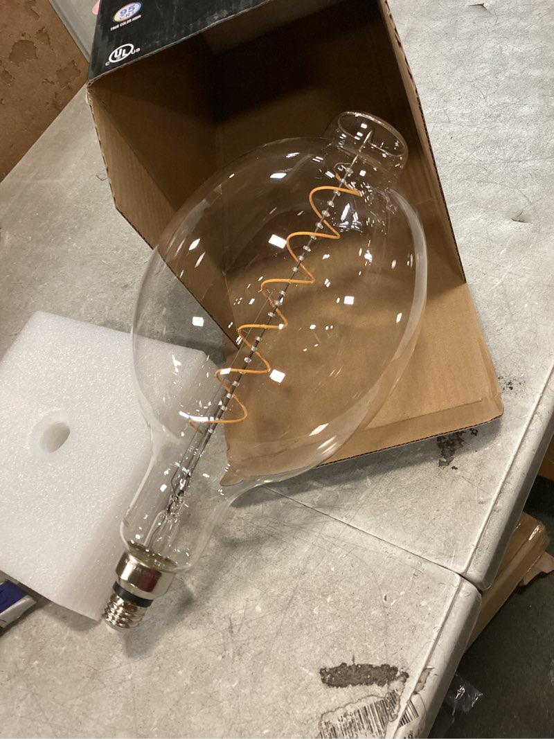 Bulbrite LED Grand Spiral Filament BT Shaped Light Bulb, 60 Watt Equivalent, 2200K, Clear