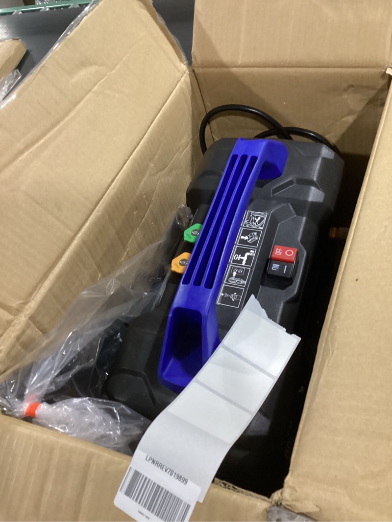 Condition photo showing As Is for Westinghouse ePX3100v Electric Pressure Washer, 2100 Max PSI 1.76 Max GPM, Built-in Carry Handle, Detachable Foam Cannon, Pro-Style Steel Wand, 3-Nozzle Set, for Cars/Fences/Driveways/Home/Patios 2100 Max PSI - Handheld