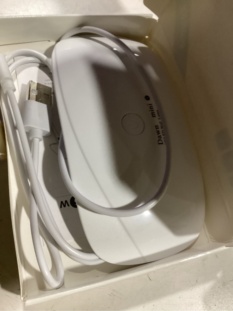 Condition photo showing New/Like New for kepma uv led nail dryer mini lamp portable curing light for gel nail polish,6w(white)