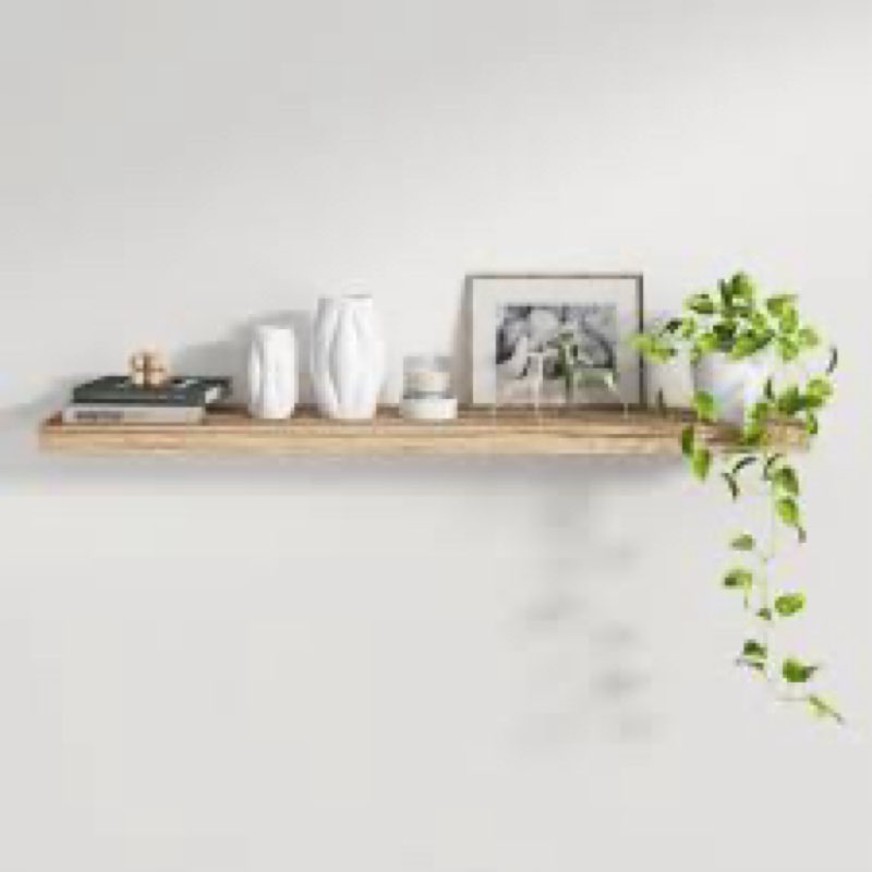 avnish solid wood floating shelf