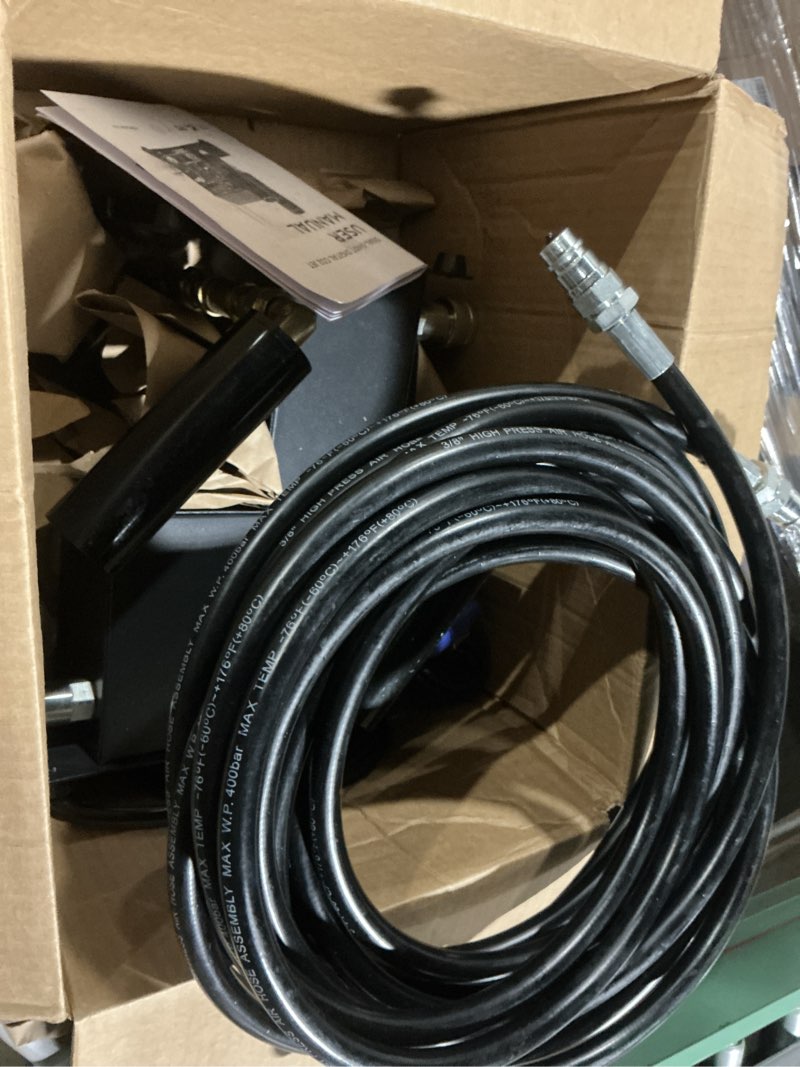 Condition photo showing As Is for 2head co2 fog machine digital co2 jet machine fogger smoke cannon dmx512 smoke mister machine multi-angle gas column fog machine w/6m hose, for dj concerts parties birthday wedding 2head co2 jet machines