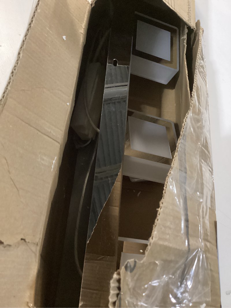 Condition photo showing As Is for Ralbay LED Bathroom Vanity Lighting Fixtures 5 Lights Acrylic Rotable 360° Modern Bathroom Vanity Light Over Mirror Chrome-White light 34 inch