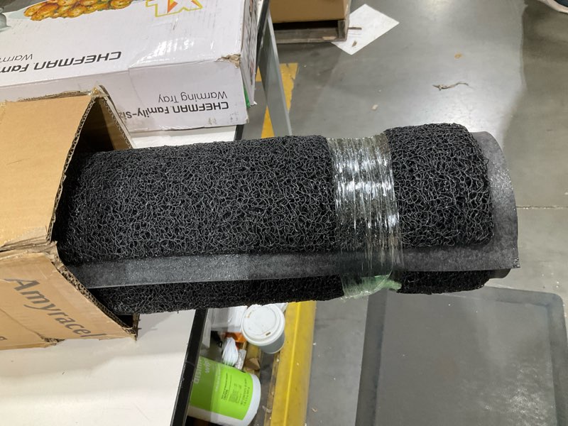 Condition photo showing Good Condition for Amyracel Front Door Mat Indoor Outdoor Entrance, 36" x 60" All-Season Waterproof Doormat for Enterway, Heavy Duty Commercial Floor Mat, Fade Resistant, Rubber Back, Low Profile, Easy Clean 36" x 60" Black Mesh