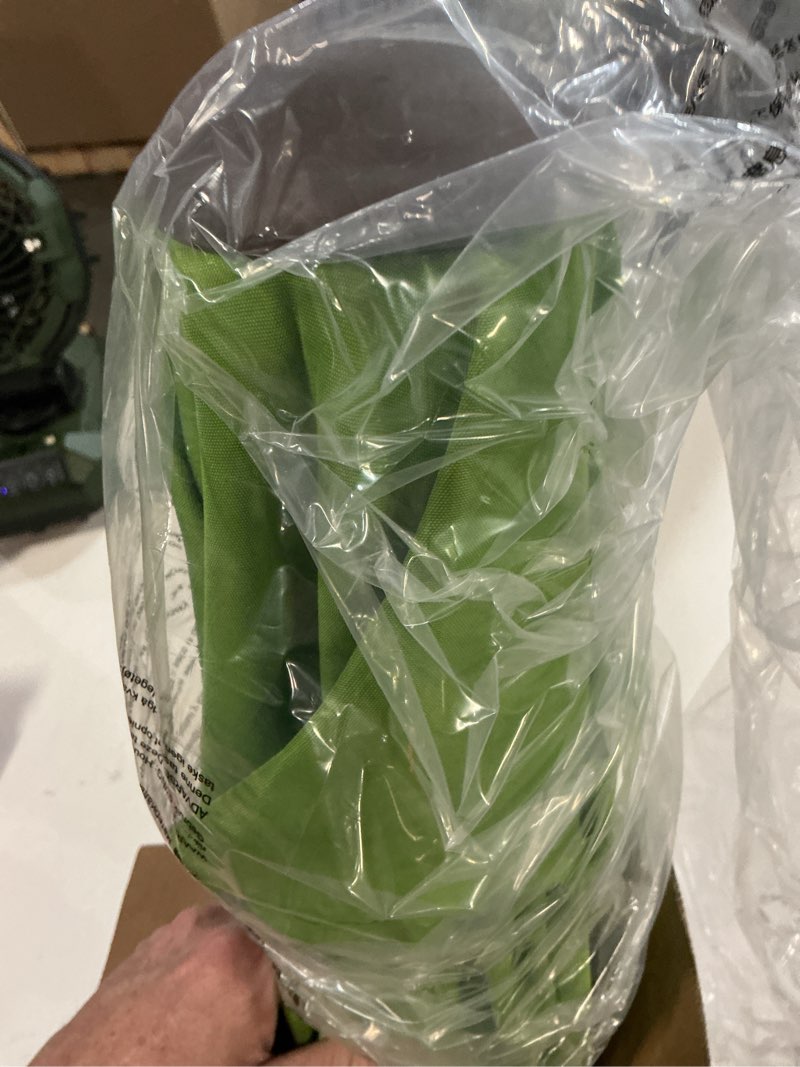 Condition photo showing New/Like New for jearey 7.5ft patio umbrella market table umbrella with 6 sturdy ribs, push button tilt/crank outdoor umbrella for garden, deck, backyard, pool and beach,grass green 7.5ft grass green