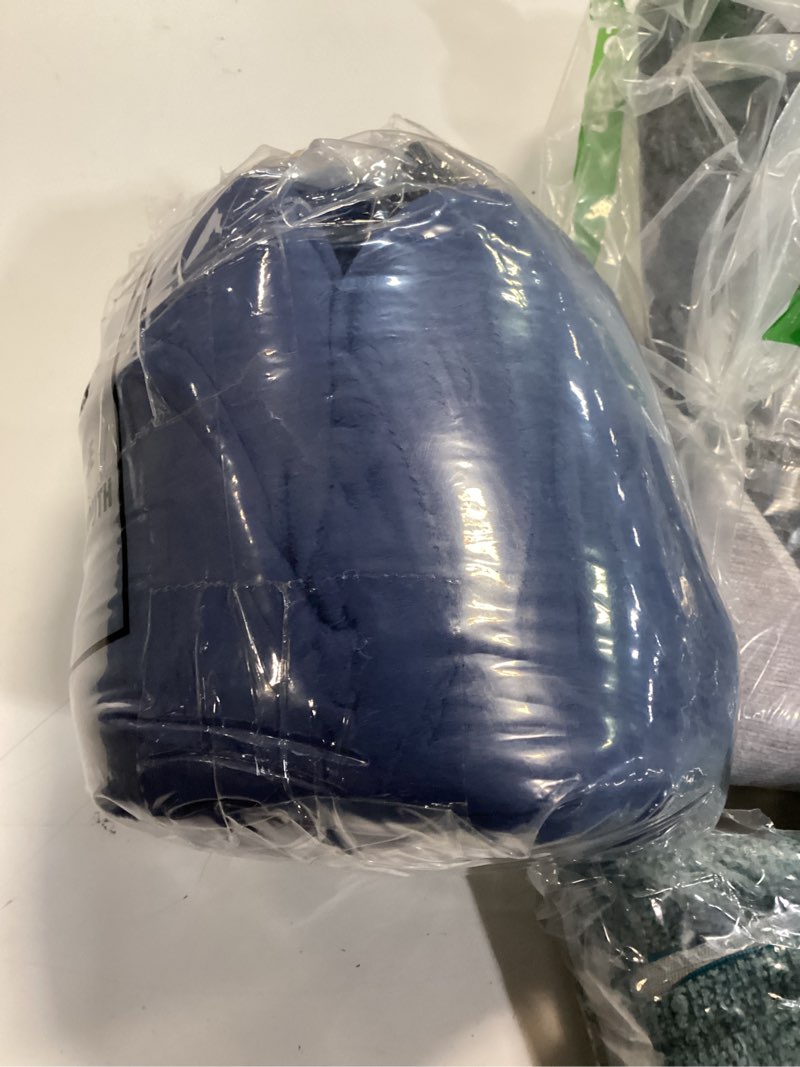Condition photo showing Good Condition for knee pillow for side sleepers - relief from sciatica pain, back/leg pain, pregnancy, hip and joint pain memory foam leg pillow + free sleep mask and ear plugs blue