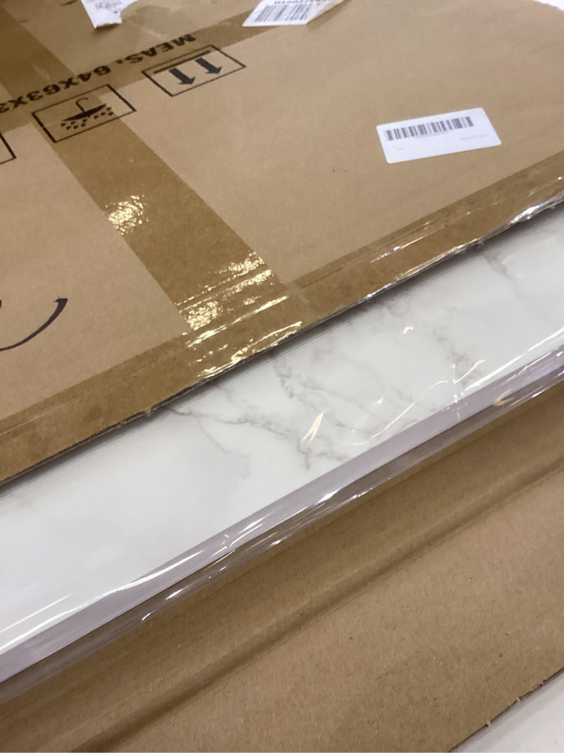 Condition photo showing New/Like New for BEIYANG Food Photography Backdrops 24x24 Inch Marble Photo Backdrop Boards 3PCS White Photography Backdrop Boards with 3 Bracket Kits Soild Board Waterproof Backdrop for Food Photography 3PCS Marble