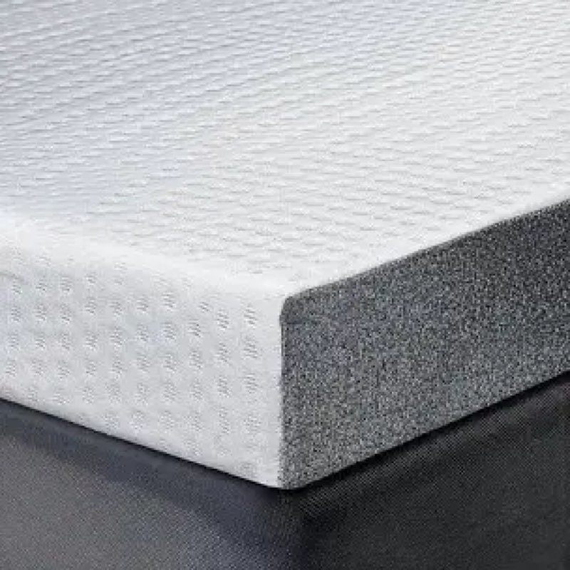 HOMRELEXA Cooling Mattress Topper Twin Size 4 Inch, Cooling Gel & Bamboo Charcoal Memory Foam Mattre
