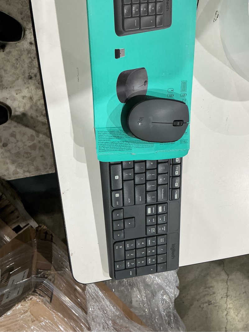 Condition photo showing As Is for logitech mk235 wireless keyboard and mouse combo for windows, usb receiver, long battery life, laptop and pc keyboard and mouse wireless