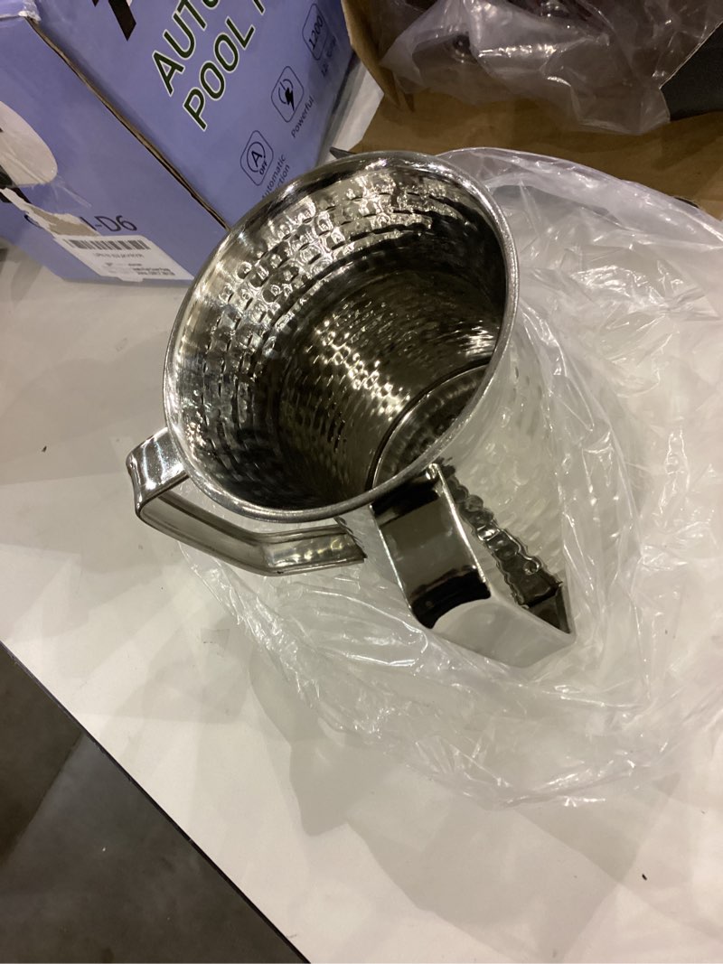 Condition photo showing Good Condition for EMANUEL Yair Hand Washing Cup Netilat Yadayim Hammered Stainless Steel