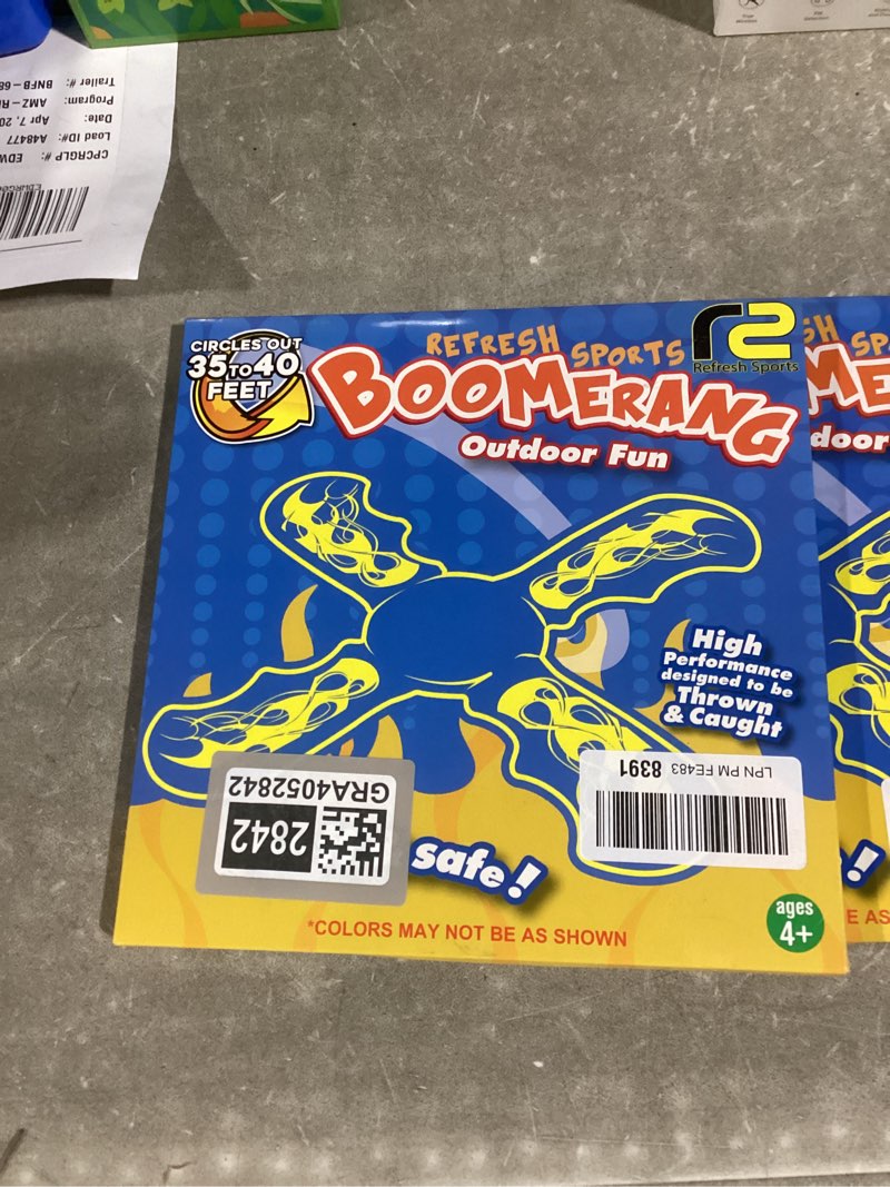 Condition photo showing Good Condition for fun boomerang for kids - easter basket stuffers - soft & easy to use - best gifts for 6 7 8 9 10 year old boys & girls + 2026 top toys for boys age 8-12 - fun outdoor toy for boys girls gift ideas blue