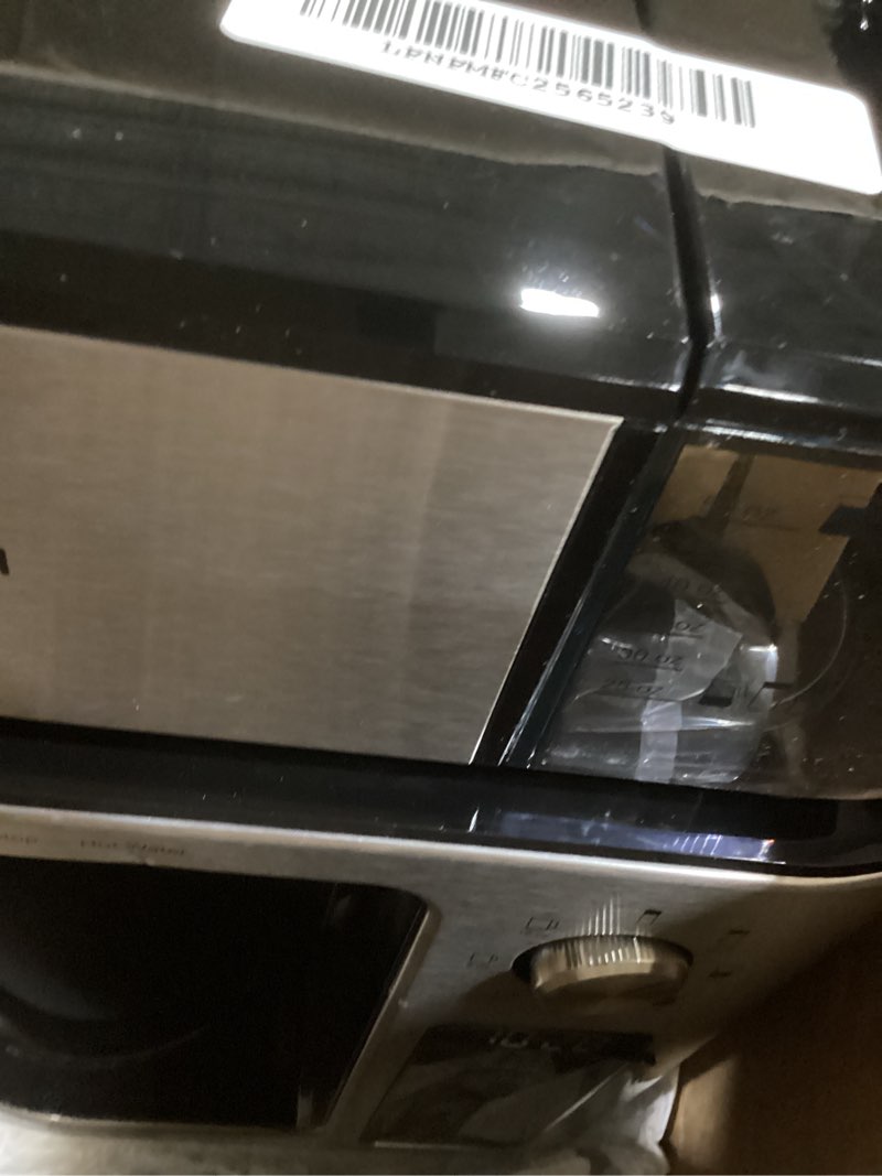 Condition photo showing As Is for Braun MultiServe Plus 10-Cup Drip Coffee Maker - Hot & Cold Multi-Serve Brewer with Timer and Auto Start, Hot Water Dispenser, Over Ice Function, Stainless Steel & Pod-Free Design, KF9370SI