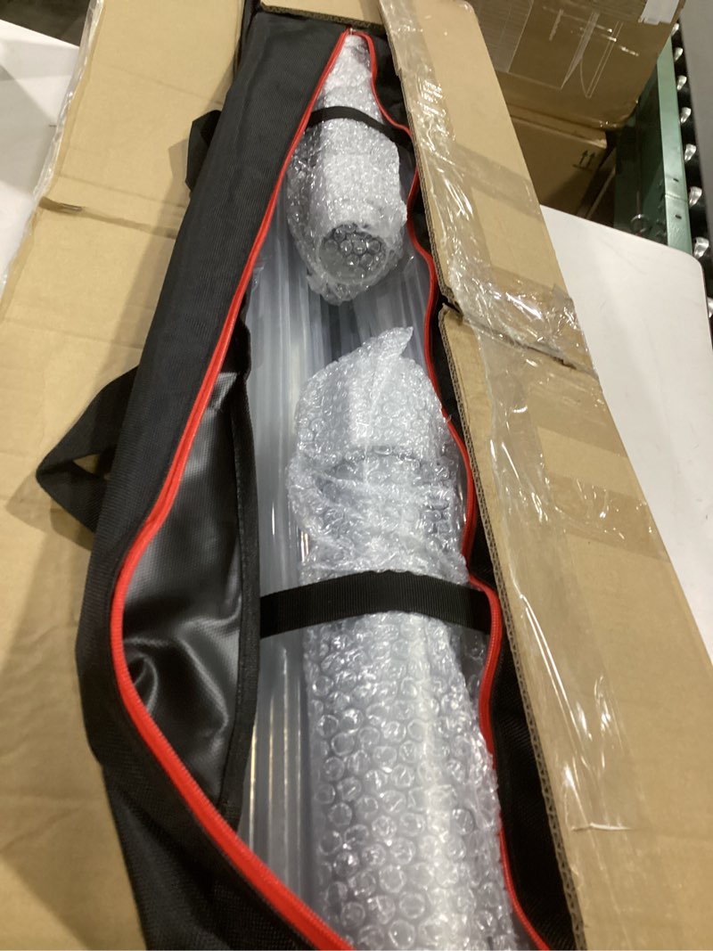 Condition photo showing Good Condition for pipe and drape backdrop stand, 10x10ft heavy duty adjustable backdrop frame with metal base, background holder for parties photography wedding photoshoot decoration 10x10ft silver