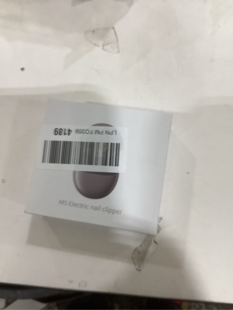 Condition photo showing New/Like New for Electric Automatic Nail Clipper with Light, USB Rechargeable, 2 Speeds, Magnetic Cover, Safety Electric Fingernail Trimmer for Kids, Adult, Seniors, Caregivers (Grey)