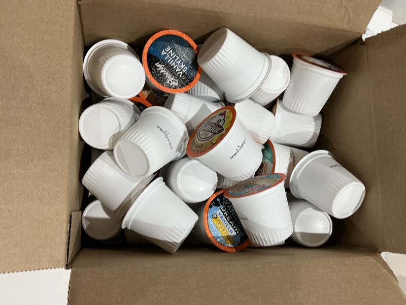 Condition photo showing Good Condition for incomplete two rivers coffee flavored coffee pods compatible with keurig k cup brewers, assorted flavored coffee, 40 count