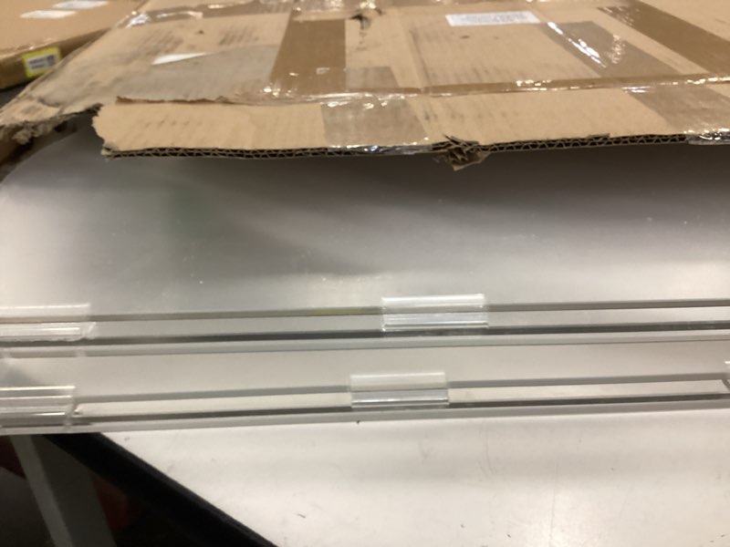 Condition photo showing Good Condition for Nuanchu 6 Pcs 118 x 24 Inch Acrylic Christmas Tree Fences Clear Acrylic Dog Gate Foldable Freestanding Pet Playpen for Xmas Tree Pets Kids Party Garden Home Decoration