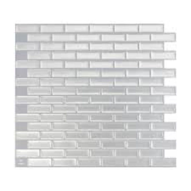 Peel and Stick Gel Backsplash Tile Murano 10" x 9" (Set of 4)