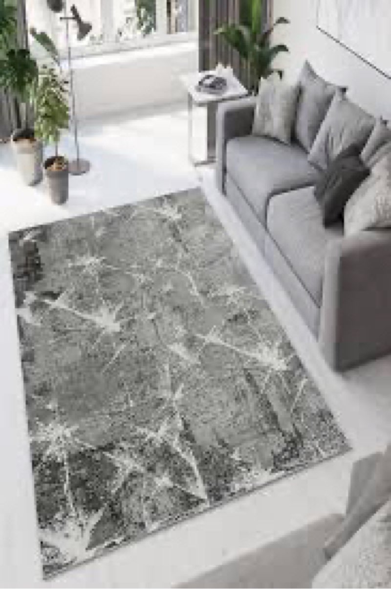 Rectangle Curwensville Machine Braided Polyester Area Rug in Gray/White Rug Size: Rectangle 3'3" x 4'11"