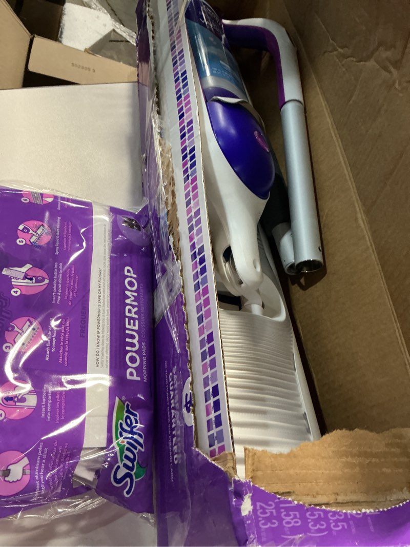 Condition photo showing Good Condition for swiffer power mop multi-surface kit for floor cleaning  fresh scent
