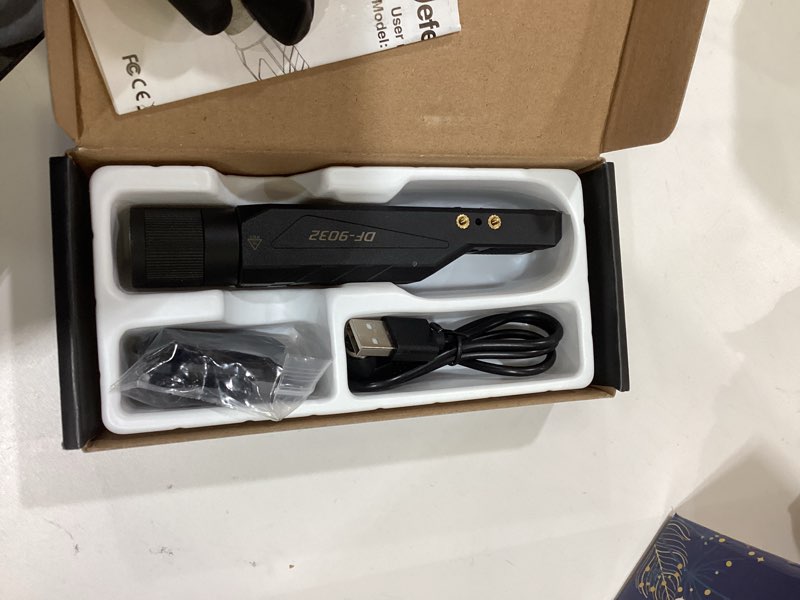 Condition photo showing As Is for DEFENTAC 1750lm Zoomable Tactical Flashlight is Compatible with MLok/Picatinny Rail for Rifle, Weapon Light with with Momentary and Strobe, Magnetic Rechargeable Zoombale White LED