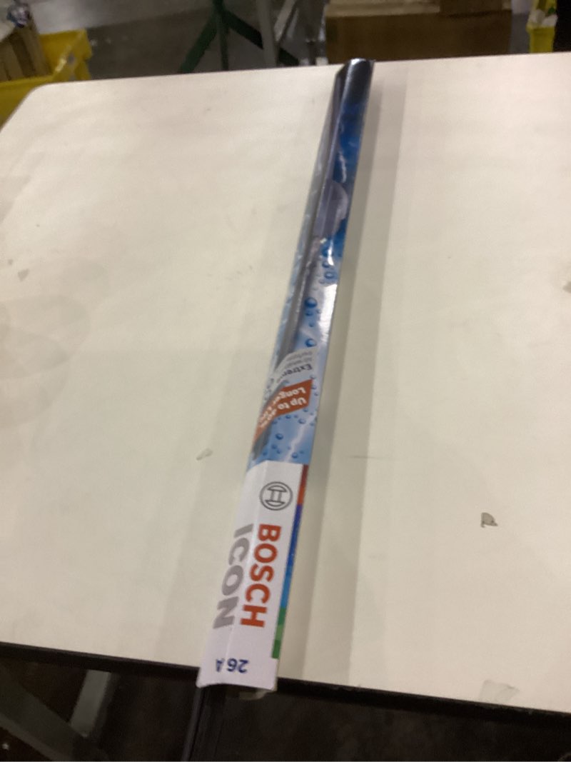 Condition photo showing As Is for BOSCH 26A16A ICON Beam Wiper Blades - Driver and Passenger Side - Set of 2 Blades (26A & 16A) 2-Pack ICON Combo Pack (Front)