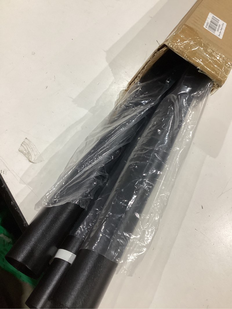 Condition photo showing Good Condition for tension curtain rod 43 to 162 inches (3.6 to 13.5 ft), 1.26" diameter spring adjustable heavy duty long large curtains pole for windows door bathroom patio outdoor no drilling, black 122-162 inch