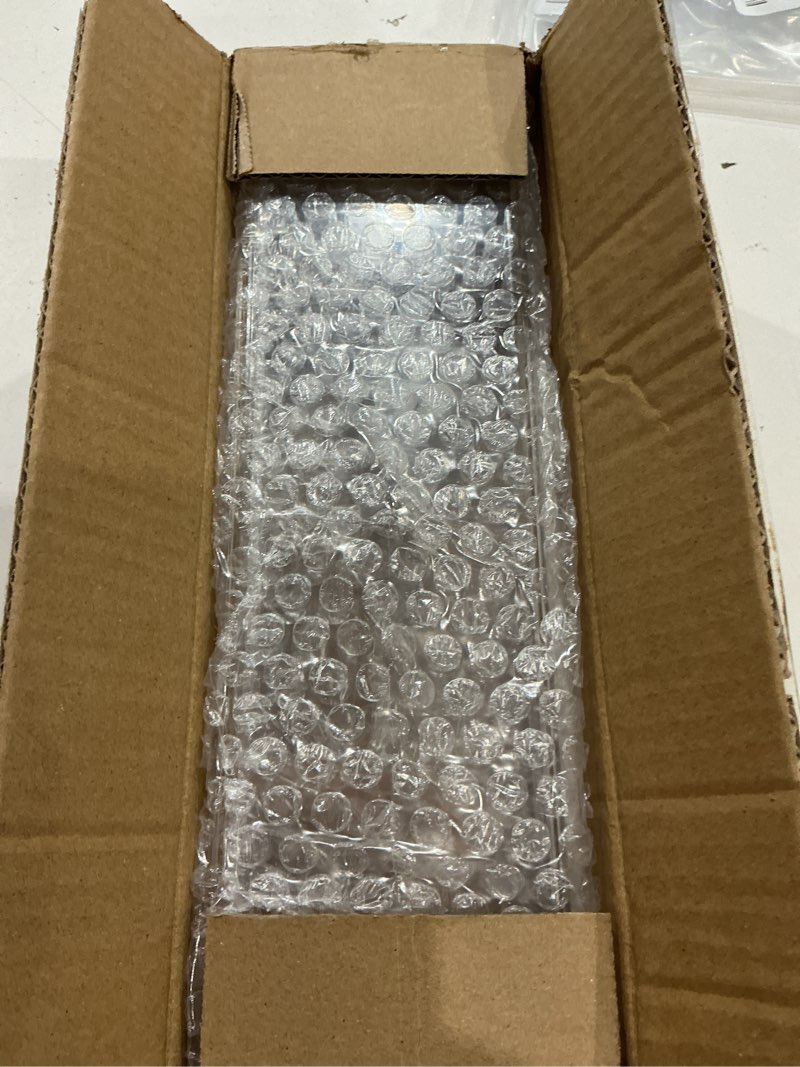 Condition photo showing Good Condition for royalita small acrylic shelves wall mounted | set of 2 | 12 inches | wall hanging plant display shelves, room decor floating wall shelves for gaming room bedroom, living room, office, clear clear 12 inch