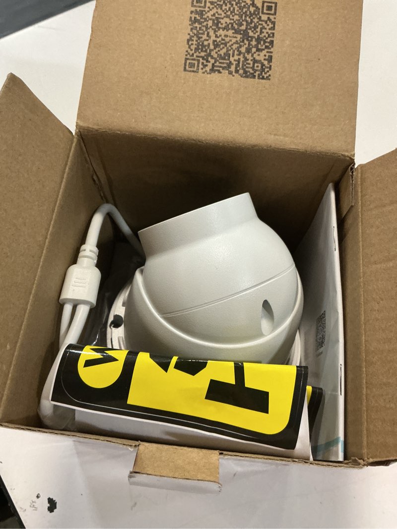 Condition photo showing Good Condition for anpviz 4mp poe ip turret camera with microphone/audio, ip security camera outdoor indoor, night vision 50ft, waterproof ip66, 110° wide angle 2.8mm lens, 24/7 recording, ndaa, ipc-d3240w-s (u series)
