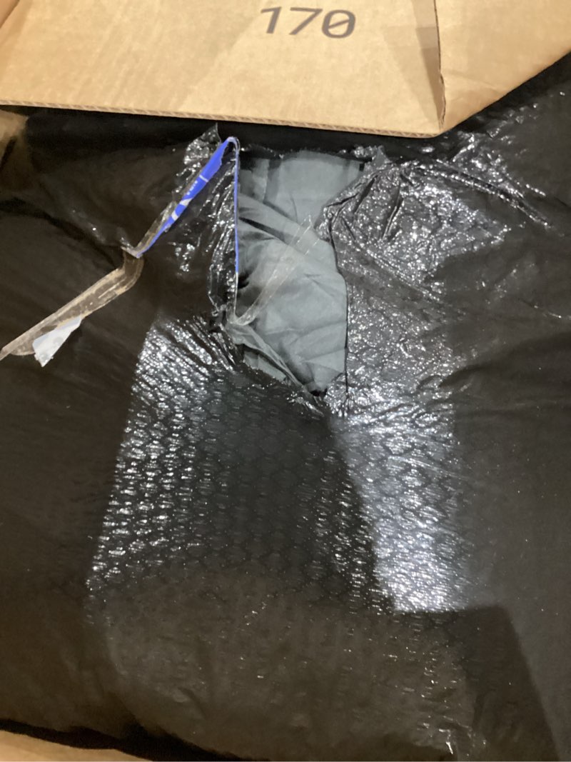 Condition photo showing As Is for HYLEORY Queen Comforter, All Season Down Alternative Duvet Insert, Winter Warm Quilted Bed Comforter with Corner Tabs,Machine Washable, Dark Grey, 88x88 Inch Queen?88*88? Dark Grey