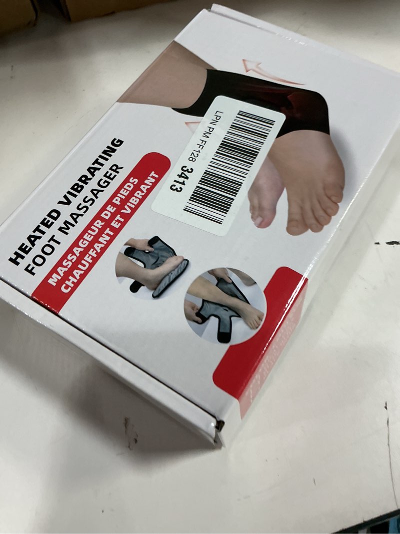 Condition photo showing New/Like New for Cordless Foot and Ankle Massager for Pain Relief, 3000mAh Rechargeable Ankle Heating Pad with Massage, Foot and Ankle Massager for Circulation and Pain Relief, Heated Ankle Brace Wrap, Black