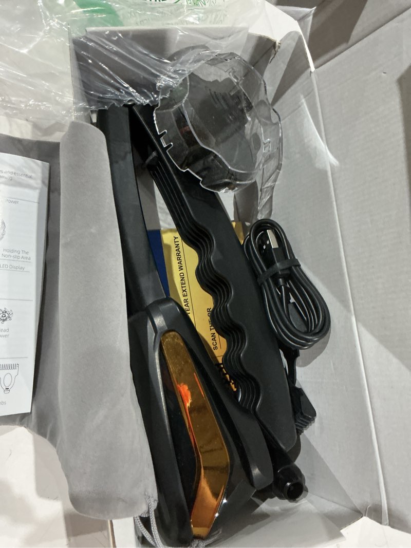 Condition photo showing Good Condition for (used)back shaver for men: long foldable handle back razor for men with 6d fast & no-scratch shaving - 2 in 1 waterproof electric full body hair trimmer&groomer kit - back hair removal birthday gift for man black