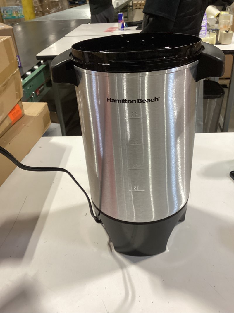 Condition photo showing Good Condition for hamilton beach - coffee urn - silver
