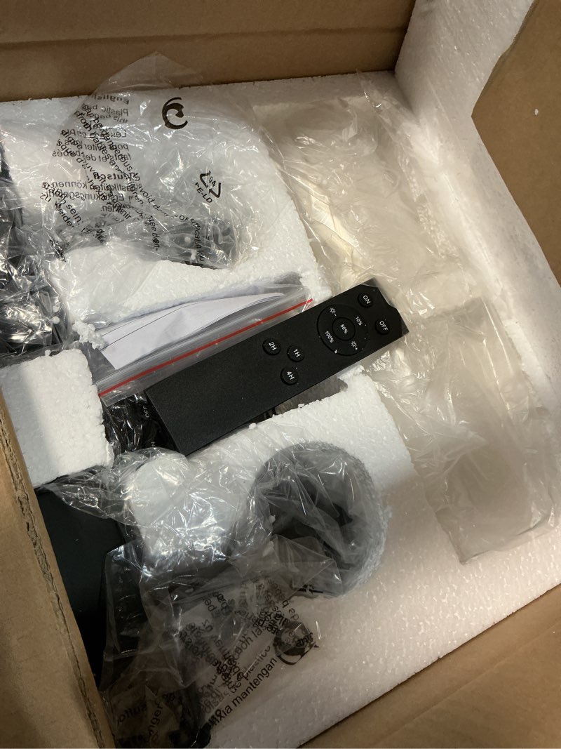 Condition photo showing Good Condition for Battery Operated Wall Sconce Set of 2, Black Rechargeable Wall Lights with Timer Function, Easy Install Dimmable Wireless Wall Lamps Sconces Wall Decor for Living Room Bedroom Hallway, Emergency 3000K Black (Clear Tubular Lampshade) Battery (2 Pack)