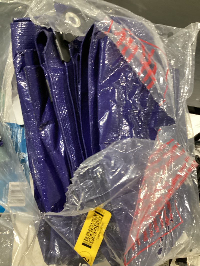 Condition photo showing Good Condition for project source 6-ft x 8-ft blue waterproof standard polyethylene 5-mil tarp