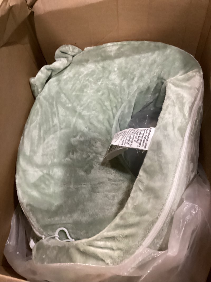 Condition photo showing Good Condition for my brest friend super deluxe nursing pillow - enhanced comfort & ergonomic breastfeeding pillow for ultimate support for mom & baby - adjustable and with handy side pocket, platinum platinum super deluxe