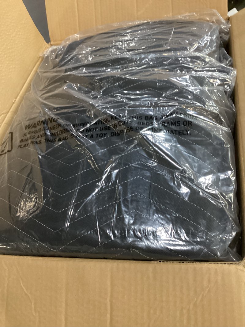Condition photo showing New/Like New for 2 pcs large sound dampening blanket 80" x 72", 850gsm acoustic blanket with grommets, heavy duty studio sound absorption blankets,acoustic blanket noise reduce for room,light blocker,moving blankets 72 x 80 inch