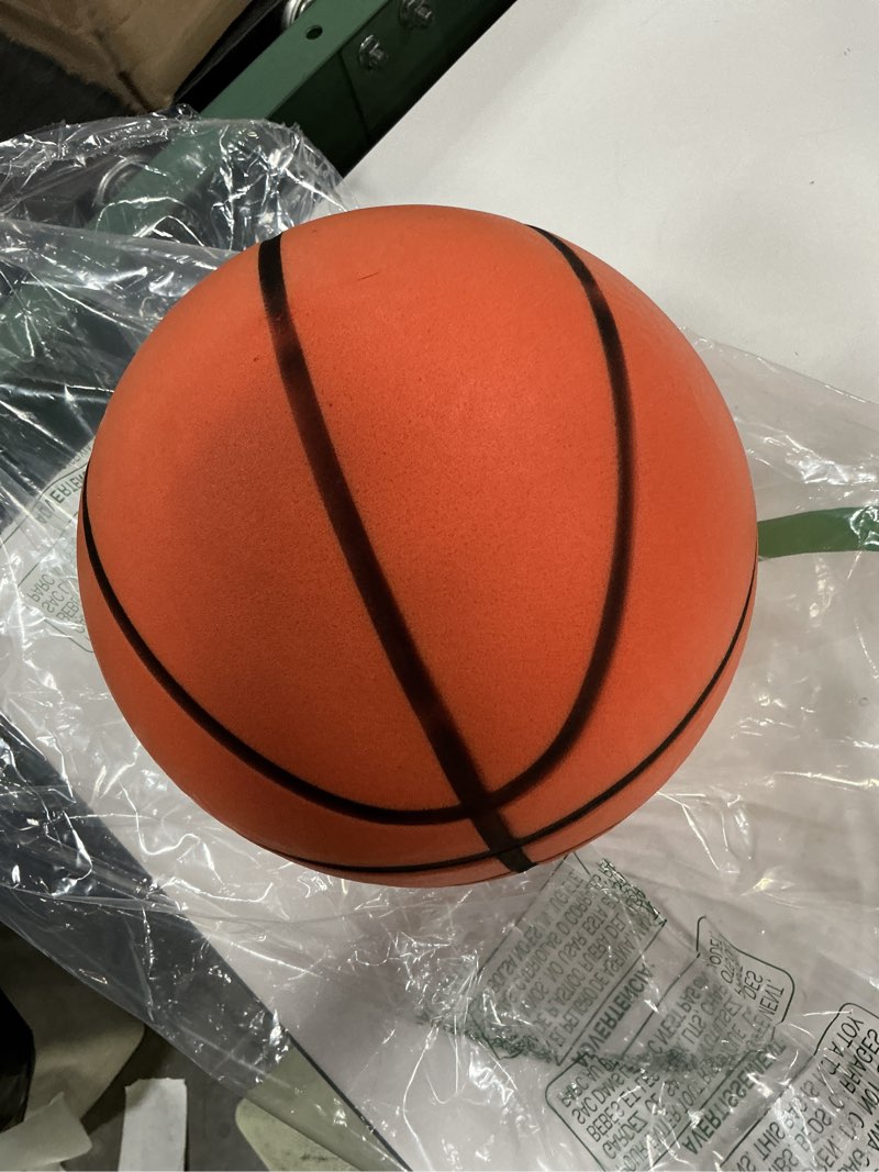 Condition photo showing Good Condition for Silent Basketball Size 3 Noiseless Foam Ball for Indoor Training,Soundless Ball with High Bounce Grooved Design Perfect for Quiet Dribbling in Apartments, for All Ages