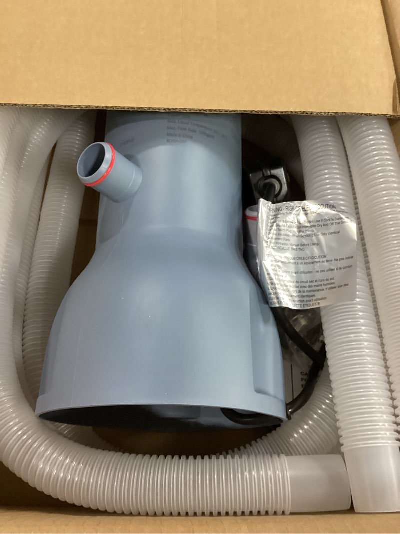 Condition photo showing New/Like New for kimfilter pro series 1000 gph above ground pool filter pump, powerful pool cartridge filter pump, water circulation and filtration system -improved water clean & clarity, pools pumps above ground-gray
