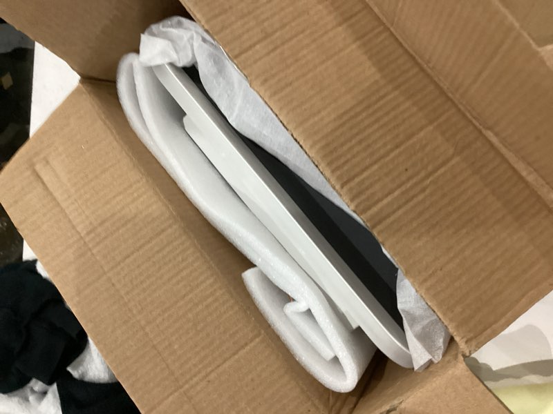 Condition photo showing As Is for Square Modern Led Ceiling Light Fixture, 24W Black Flush Mount Hallway Ceiling Light Small Close to Ceiling Lamp for Living Room Bedroom Kitchen Balcony Cloakroom (Cool White, 6000K) Black 1 Pack