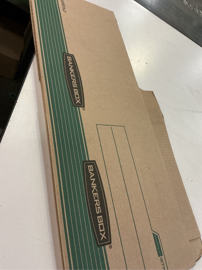 Condition photo showing Good Condition for bankers box r-kive heavy-duty storage boxes, fastfold, lift-off lid, 100% recycled,letter/legal, case of 12 (12775)