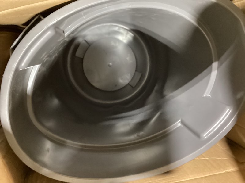 Condition photo showing New/Like New for AmazonCommercial 32 Gallon Heavy Duty Round Trash/Garbage Can, Grey, 2-pack