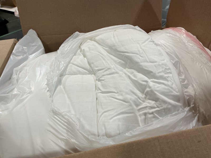 Condition photo showing As Is for sleepnova's cooling mattress topper twin – 100% cotton pillow top that keeps you cool, relieves back pain & adds cloud-like comfort with deep pocket fit (8”-21”), soft & machine washable