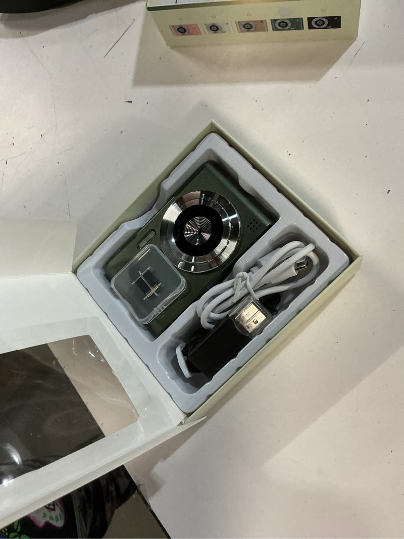 Condition photo showing New/Like New for digital camera, 44mp full hd 1080p point and shoot camera with 64gb card, anti shake 16x zoom compact volg cameras, portable small camara gift for kids, ages teen girl boy - green