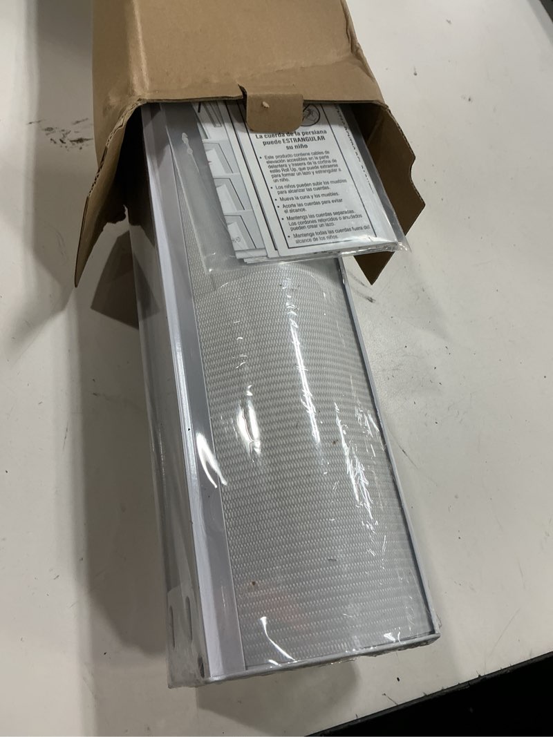 Condition photo showing New/Like New for zebra roller shades, dual layer roll up blind for living room, semi sheer shades window privacy light control for day and night, (maximum height 72inch, white color, width 33 inch) 33"w x 72"h white