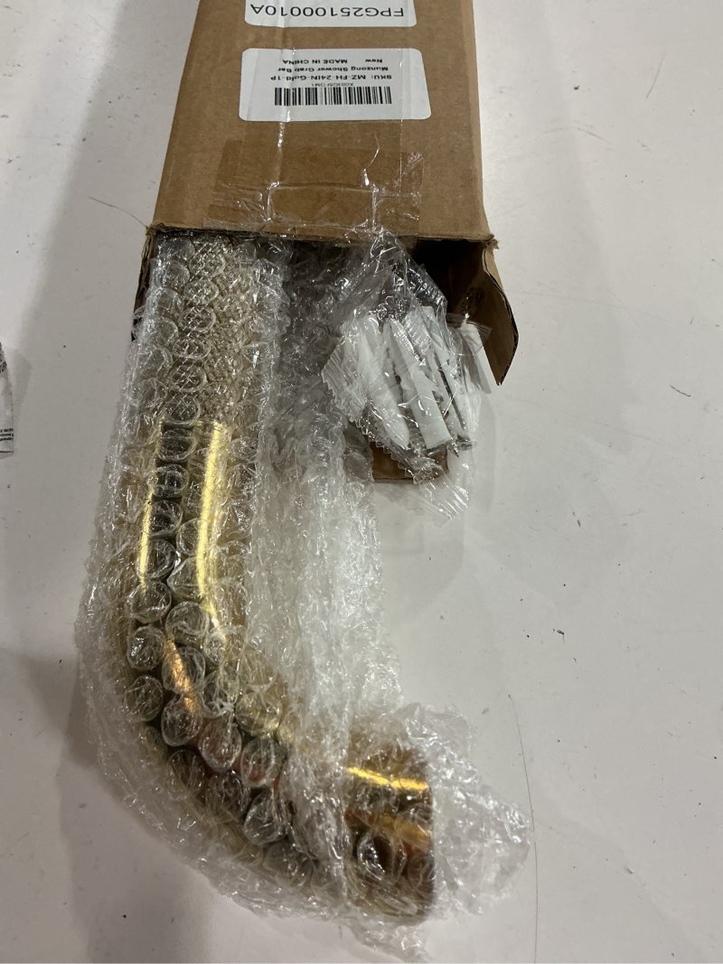 Condition photo showing Good Condition for 24 inch anti slip shower grab gold, munzong bathroom grab bar, knurled bathroom balance bar,safety hand rail support handicap elderly injury senior assist bath handle 24 inch gold