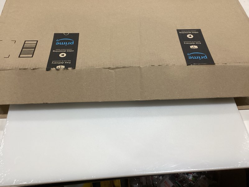 Condition photo showing Good Condition for Winco Cutting Board, 18 by 24 by 1/2-Inch, White, 18" x 24" 23.8"L x 17.9"W White Solid