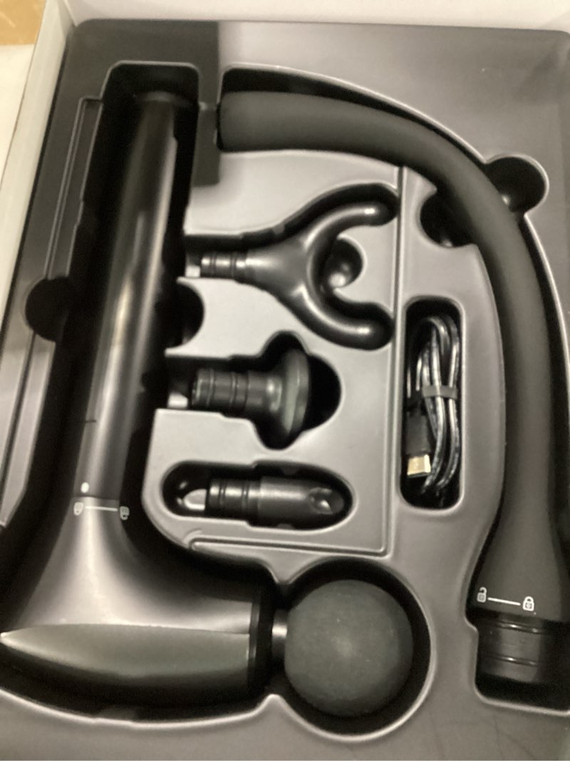 Condition photo showing Good Condition for 2-in-1 detachable muscle massage gun deep tissue with 20'' extension handle, back and neck massager for pain relief, handheld massager for shoulder lower back leg waist, fsa-hsa eligible black