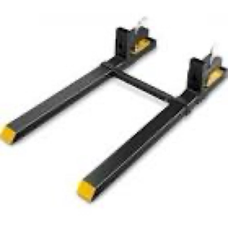 VEVOR Pallet Forks, 4000 lbs Clamp on Pallet Forks, 60-Inch Total Length Heavy-Duty Tractor Fork wit