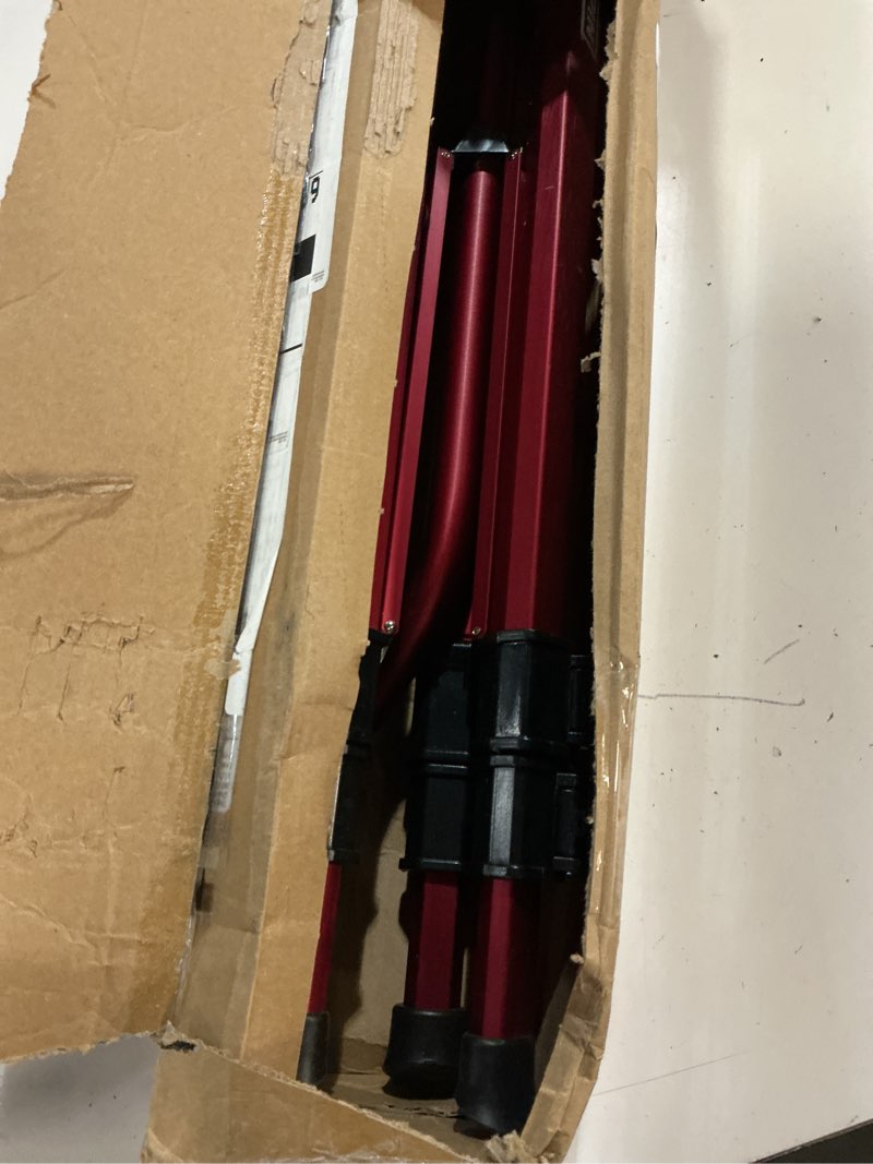 Condition photo showing Good Condition for chapin 4993: heavy duty brass head tripod impact lawn sprinkler, 360 degree coverage for large lawns, golf courses, gardens, adjustable height, gooseneck hose connection, red and black