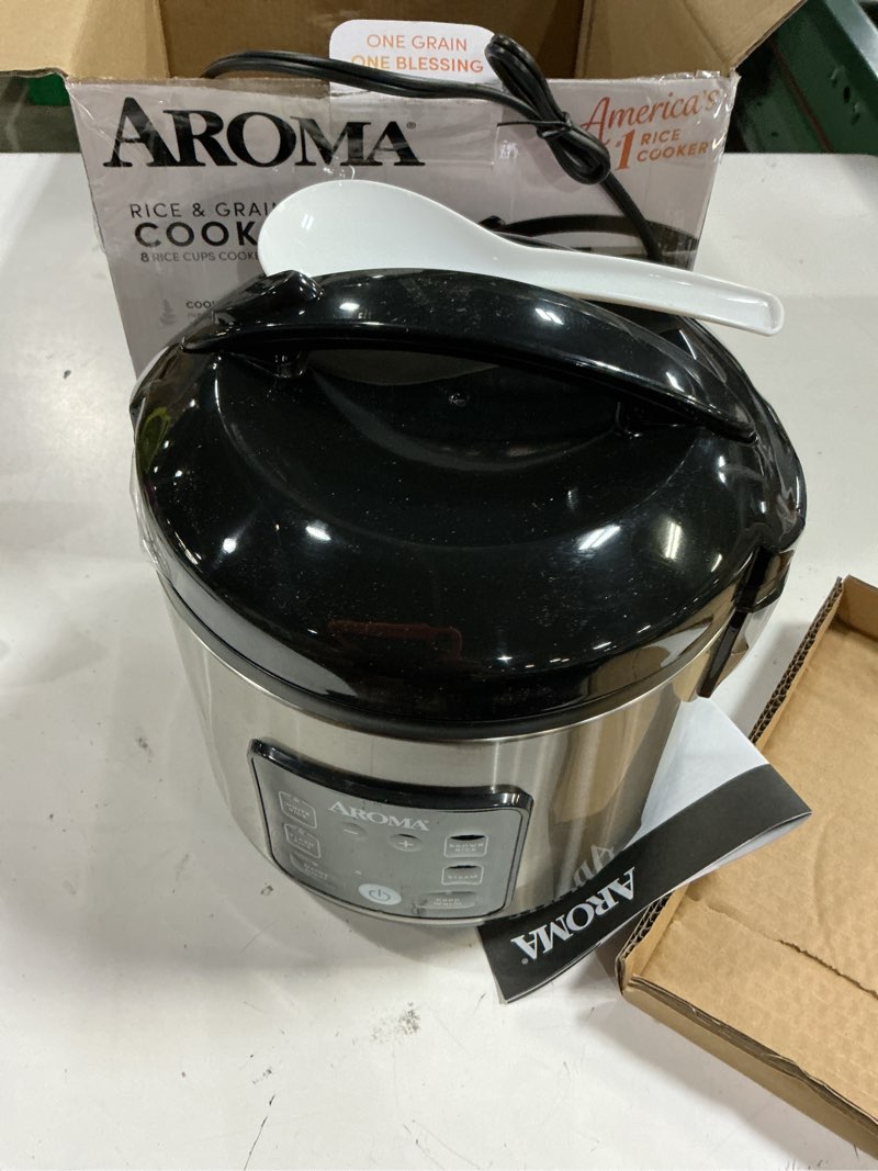Condition photo showing Good Condition for aroma® corecoat™ digital rice cooker & steamer for brown rice with nonstick ceramic coating (8 cups cooked, 4 cups uncooked) corecoat ceramic